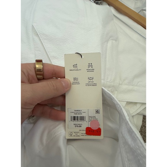 NWT Walter Hagen Seersucker Golf Shorts – White – Women's - size 4 - Picture 6 of 6